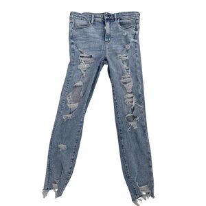 👖 American Eagle Next Level Stretch Distressed Skinny Jeans 10 👖